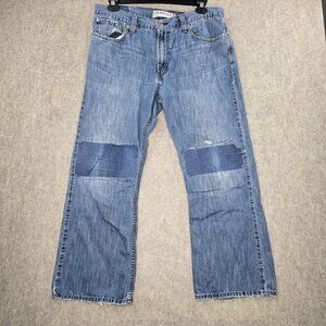 Levis Low Boot Cut Mens Jeans W38 L30 Blue Denim